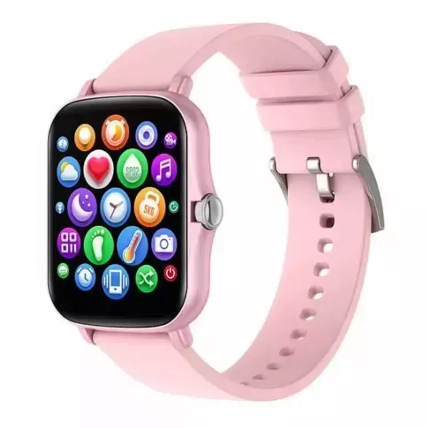 Smartwatch damski Garett Mode RT różowy sport na pasku silikonowym ⌚.webp